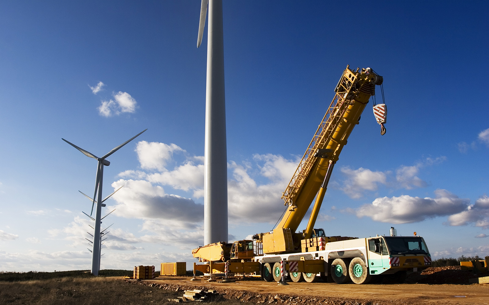 onshore wind farm construction