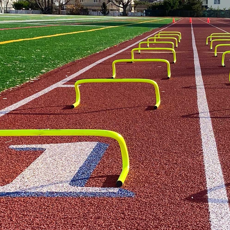 running track and sports field