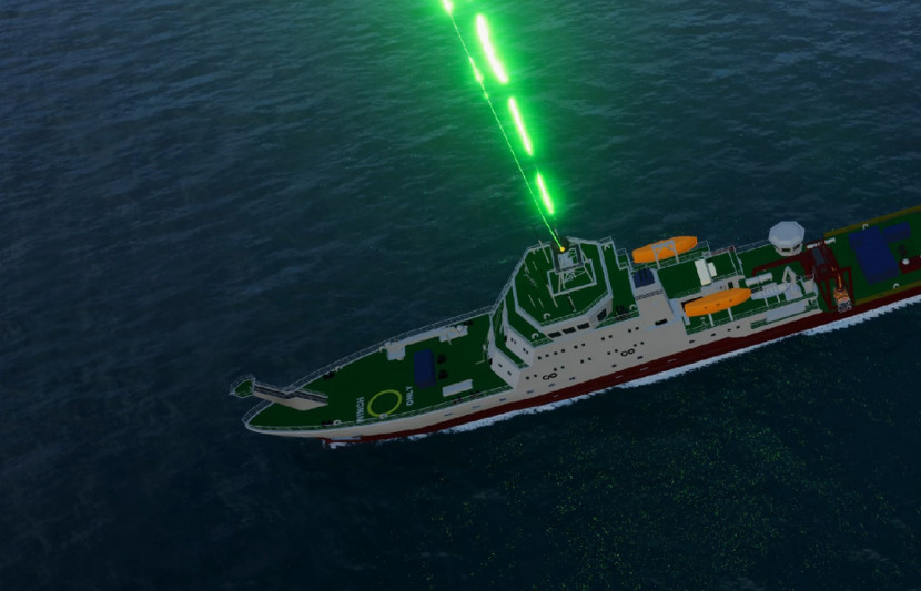 Artwork: survey vessel