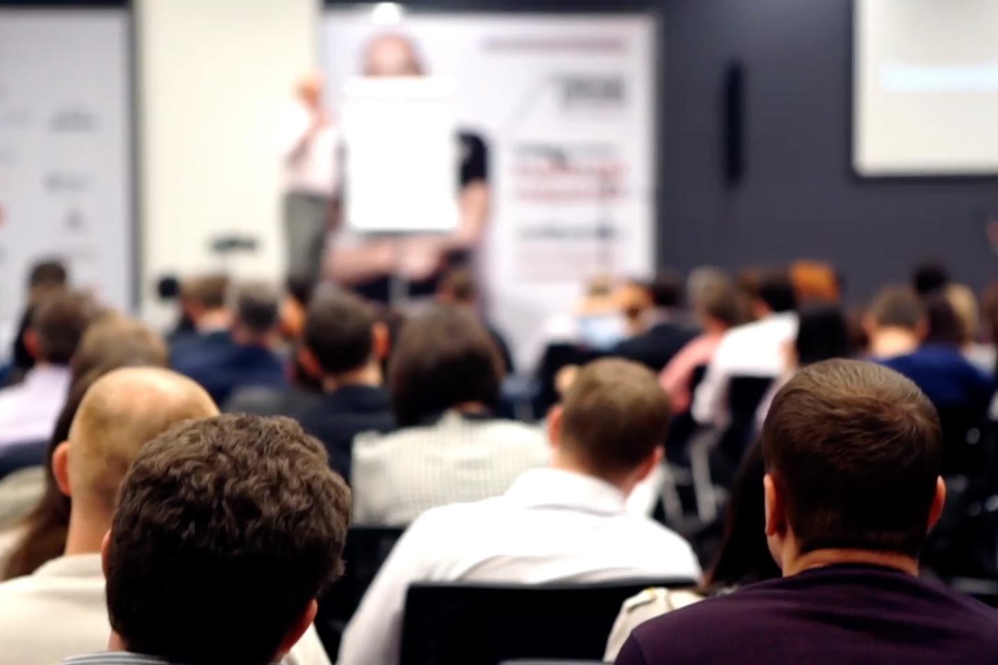 People at a training seminar