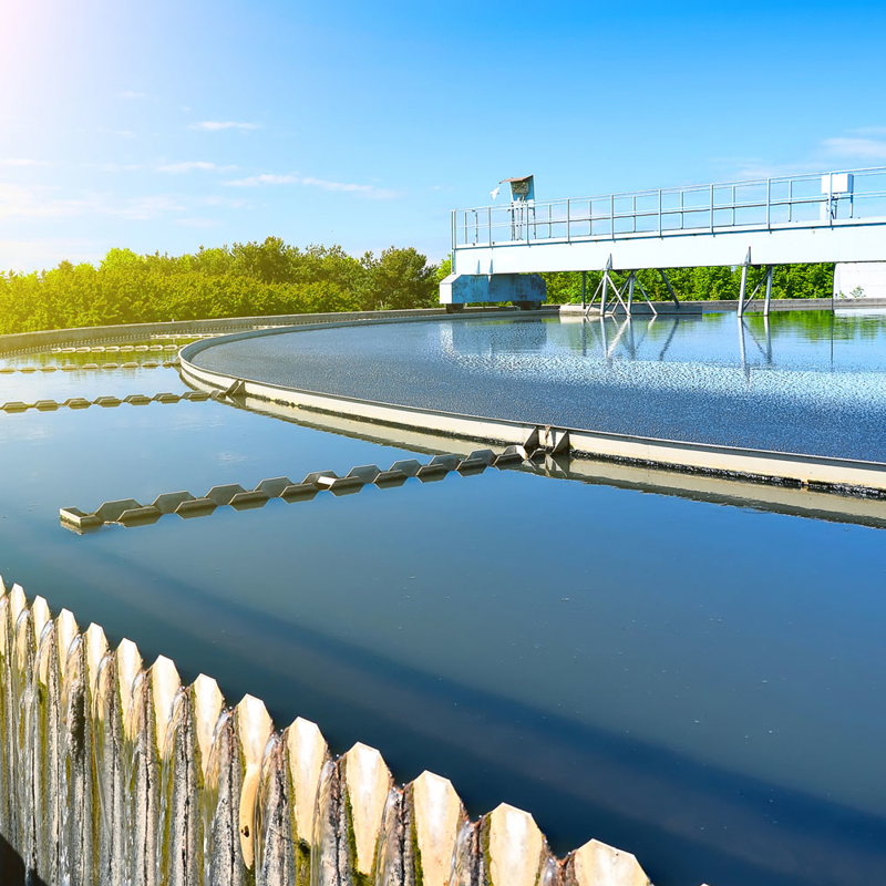 Modern urban wastewater treatment plant