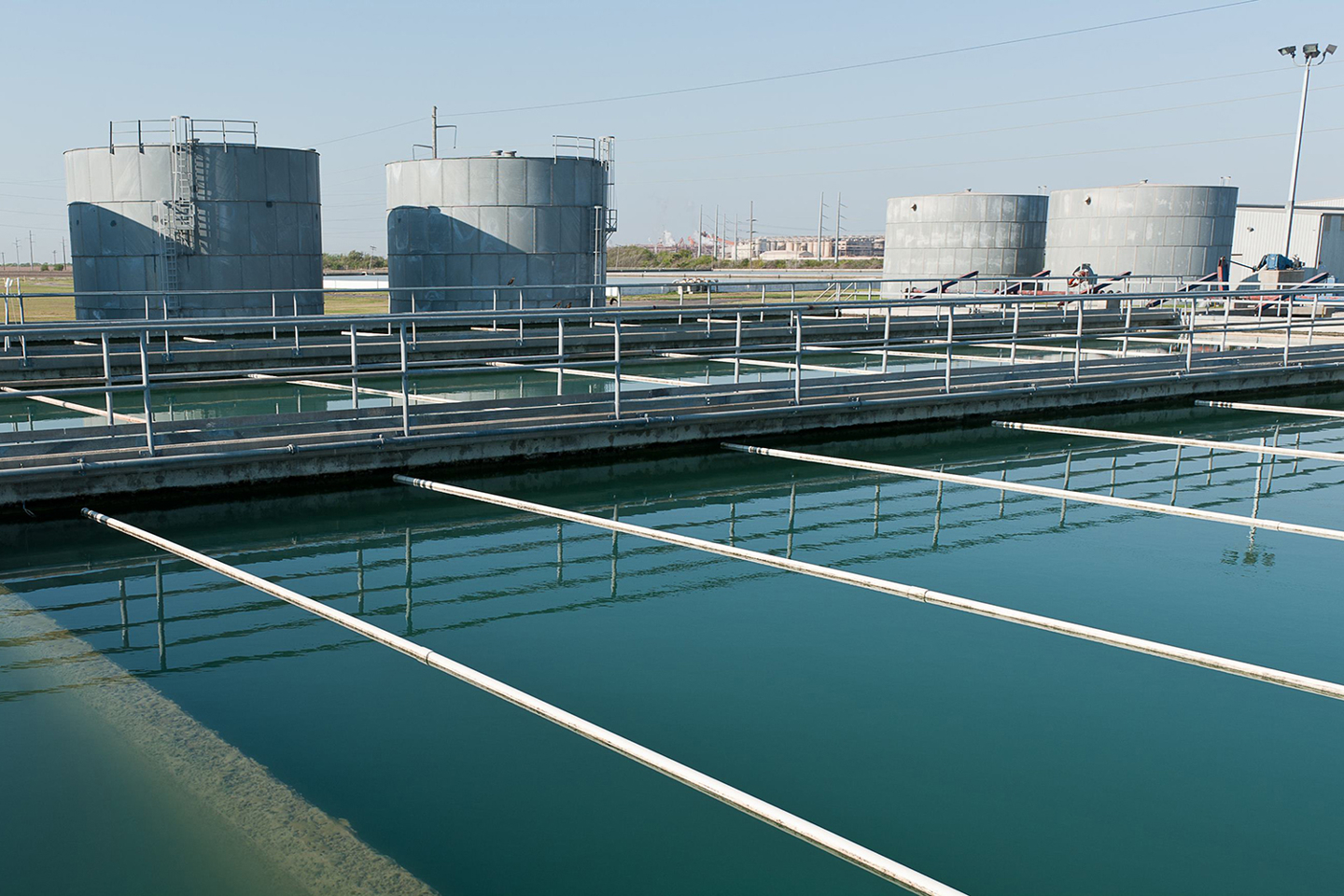 Water treatment plant. Water management