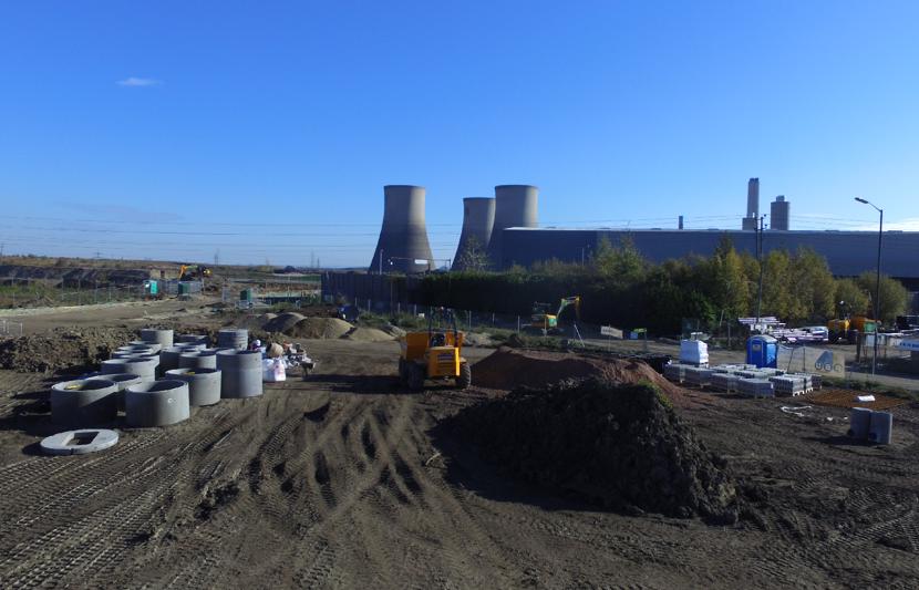 Scenic picture of manufacturing plant