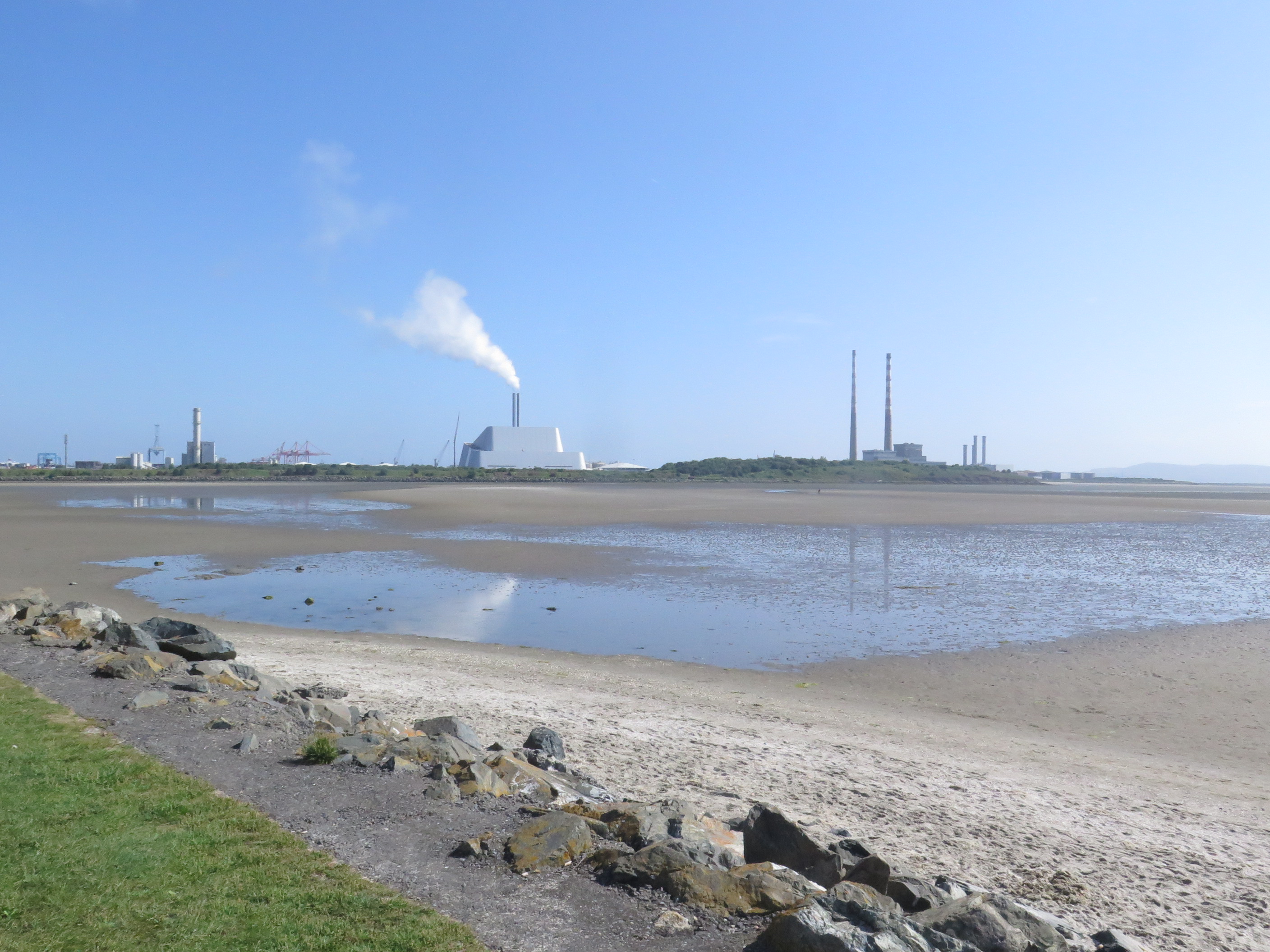 Panned out image of Dublin waste to energy project. 
