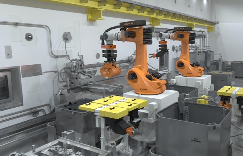 Machinery in an engineering factory