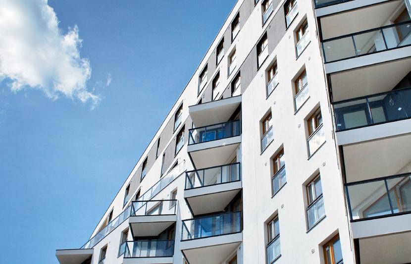 High rise apartment block