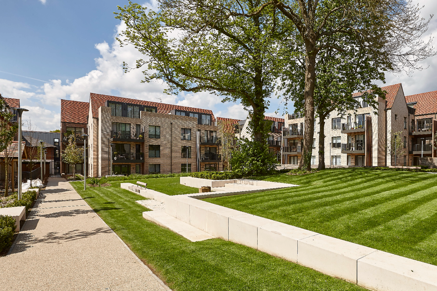 Garden apartments in Muswell Hill, London. 