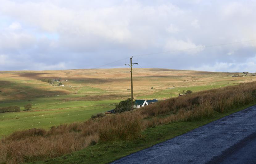 Scenic view of the upper Welsh Valleys.