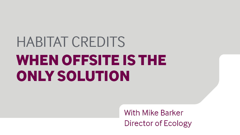 Video title page: Habit credits - When offsite is the only solution