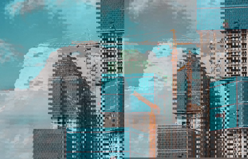 Construction site building