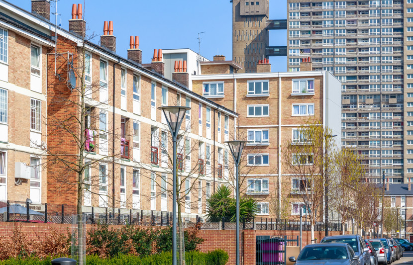 Social housing estate in London