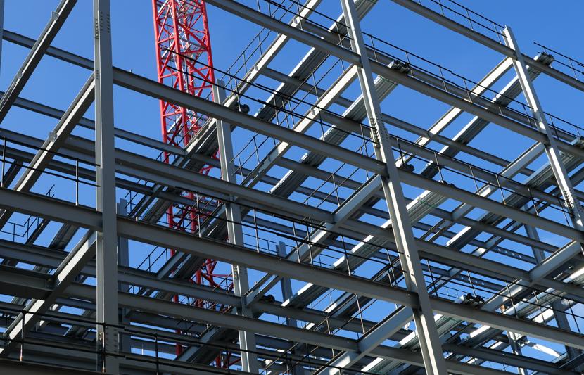 Steel internal building structure