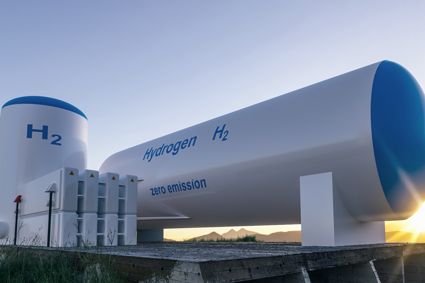 Hydrogen tank storage system