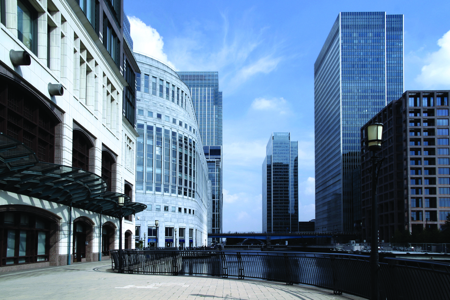 Commercial buildings in city