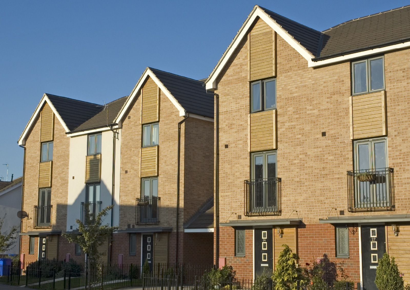 Suburban Build to Rent homes. 