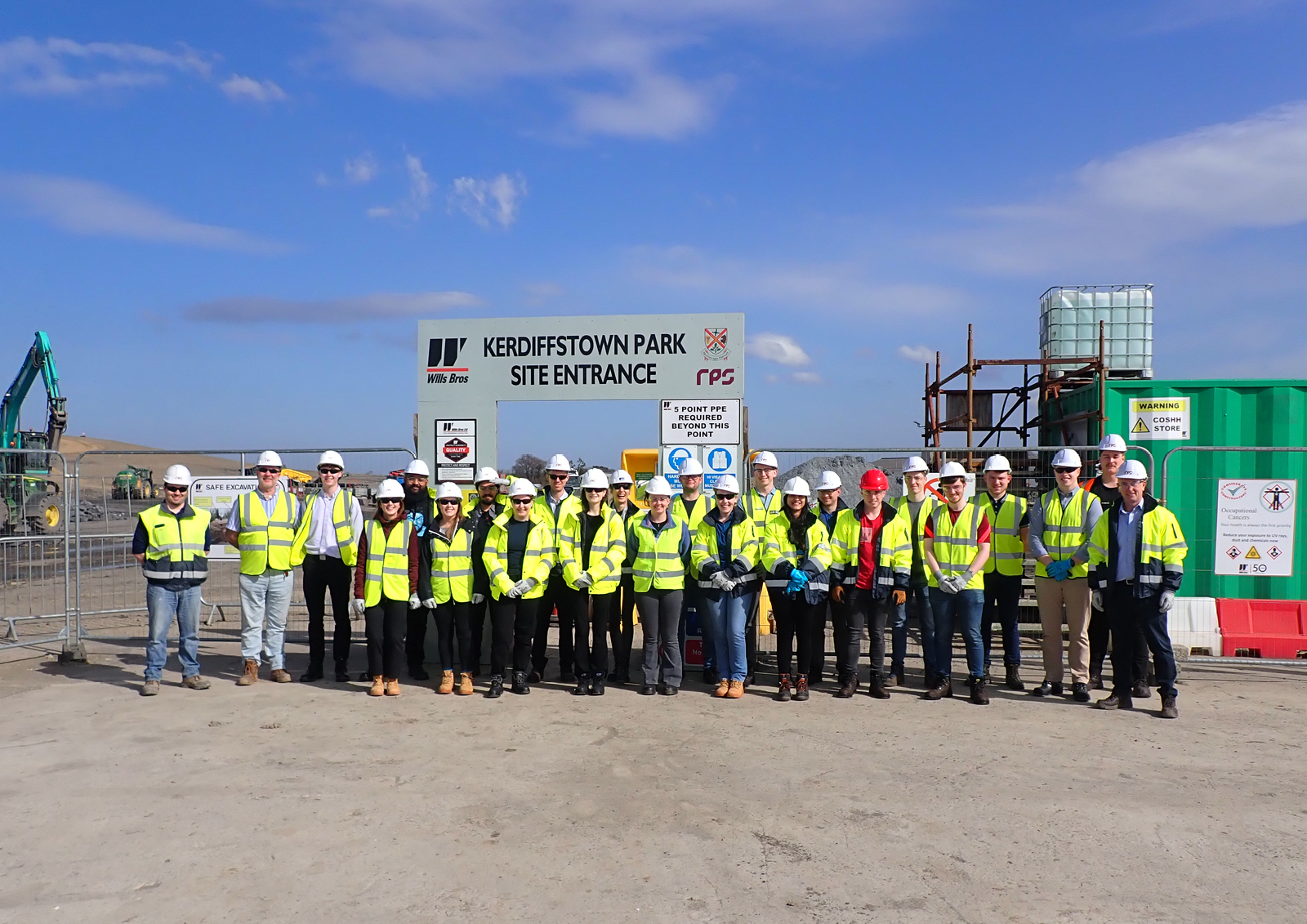 RPS graduate site visit to Kerdiffstown Park Project