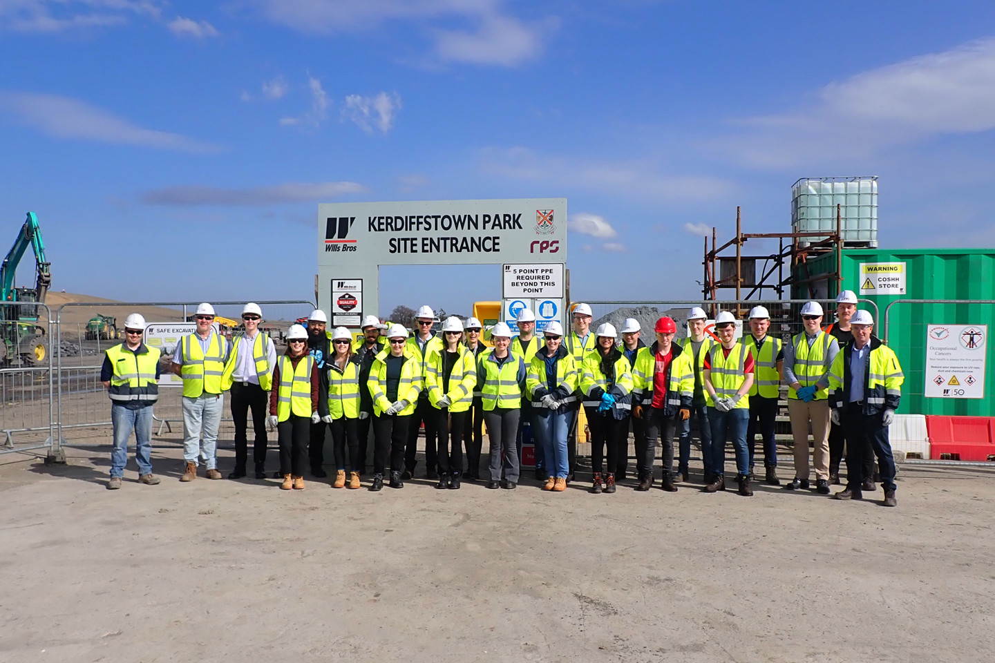 RPS graduate site visit to Kerdiffstown Park Project