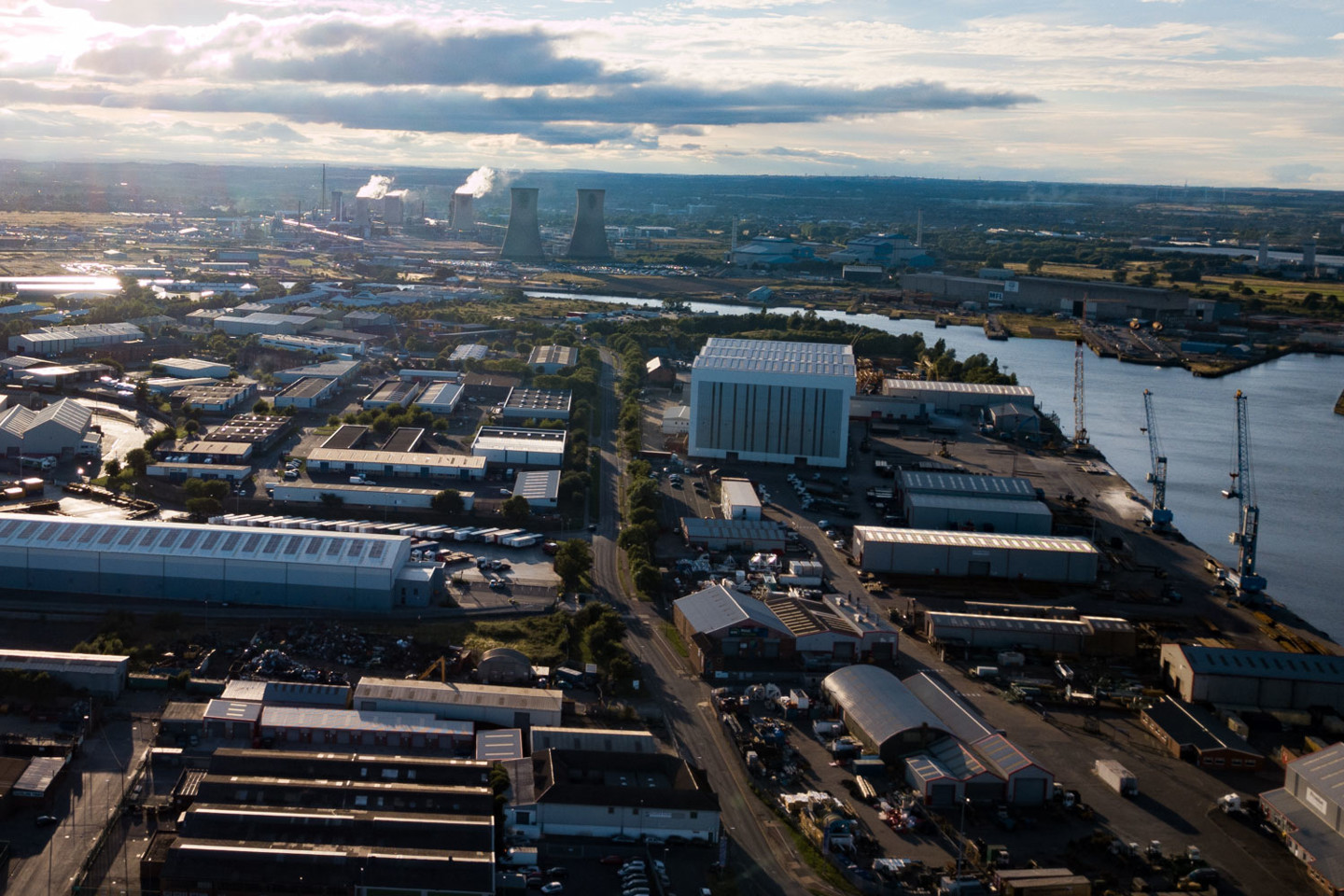 industrial view of the Middlesbrough skyline