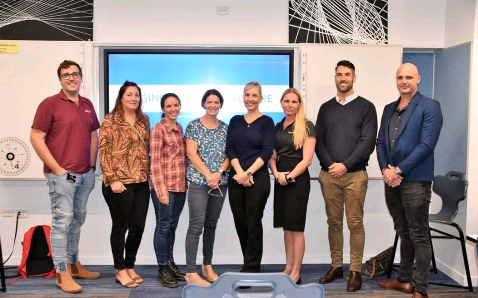 Andrew G Campbell (2nd from R) part of Engineers Australia’s mentoring program at local high schools