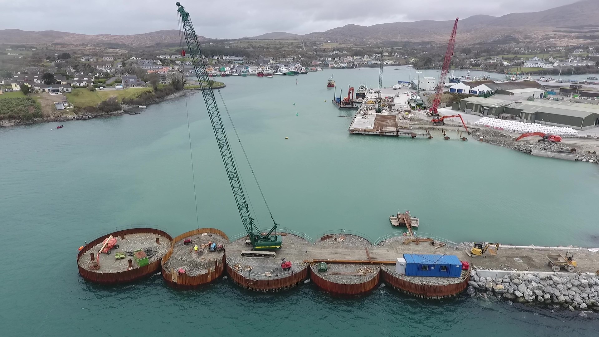 Aerial view of Castletownbere Fishery Harbour