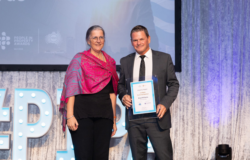 RPS’ General Manager – Sunshine Coast, Brad Williams at the 2024 People in Property Awards