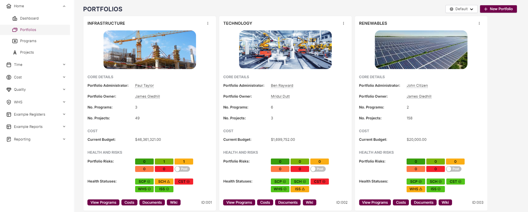 Myprojects Portfolio Screenshot