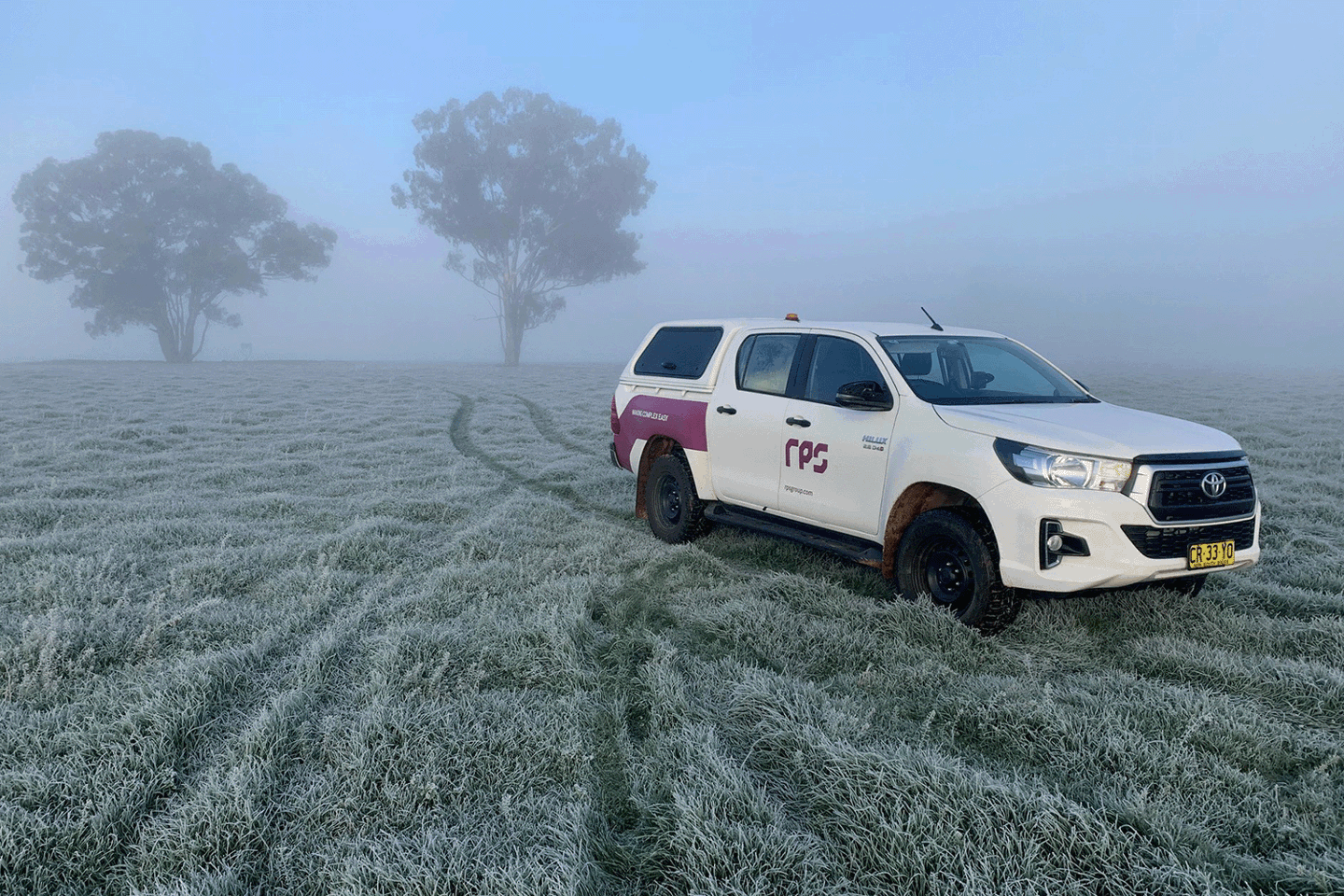 Inland Rail Cootamundra Dave Ada Ute Frost