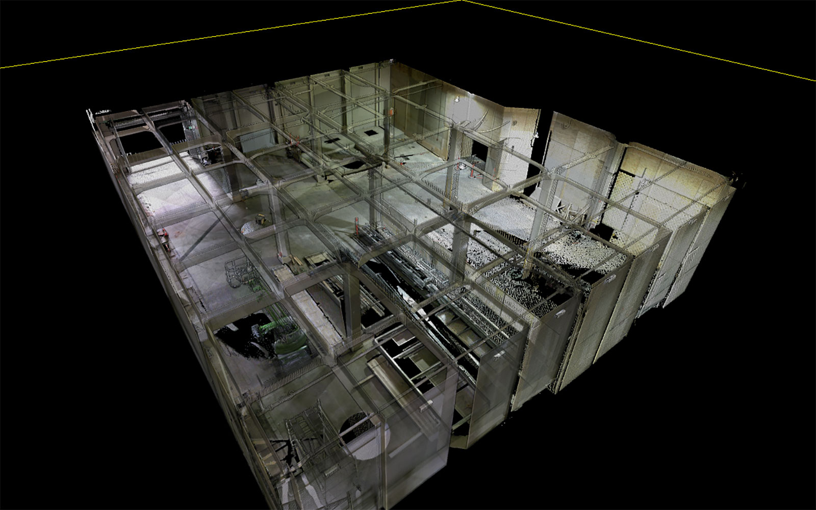 3D model of Story Bridge columns - laser scanning by RPS survey team